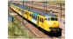 Train électrique : ROCO R63167 - Automotrice Plan T jaune NS