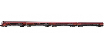 Train électrique : ROCO R63098 - Set 4 voit. RAILJET OBB 