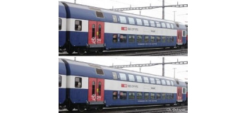 Train électrique : ROCO R64131 - Set 2 voitures LION SBB 