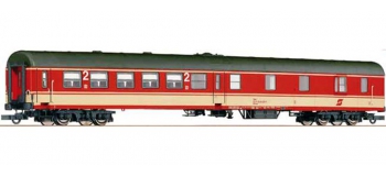 Train électrique : ROCO R64428 - Voiture 2cl/fourgon OBB