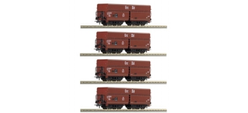 R66128 SET 4 WAG.DECHARG.AUTO DB train electrique	