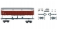 Train électrique : ROCO R66646 - Wagon à monter Bromberg DR 