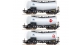 ROCO R 67004 - Coffret de 3 wagons citernes coudees OBB