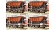 Train électrique : ROCO R67070 - Coffret 4 pièces : wagons minéraliers MAS 4 des SJ 