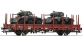 Modélisme ferroviaire : ROCO R 67480 - Wagon plat KS DB