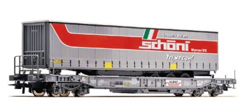 Train électrique : ROCO R67522 - Wagon poche SCHONI HUPAC