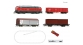 Modélisme ferroviaire : ROCO R51312 - Coffret de départ digital : Locomotive diesel série 218 avec train de marchandises