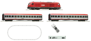 Roco 51341 Coffret de départ digital Z21: Locomotive diesel série 2016, train express ÖBB
