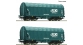 Modelisme ferroviaire : ROCO R 76071 - Coffret de 2 pièces : Wagons à bâche coulissante, 