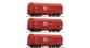 Modelisme ferroviaire : ROCO R 76095 - Coffret de 3 pièces : Wagons à bâche coulissante, Novelis