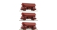 Modelisme ferroviaire :  ROCO R 76178 - Coffret de 3 pièces: Wagons à toit pivotant, SNCF