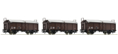 Roco 77020 Coffret de 3 wagons à toit coulissant, SNCF