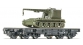 Modélisme ferroviaire : ROCO R67474 - Wagon plat plus véhicule militaire avec grue NS 