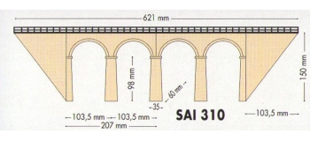 SAI 0310 - Viaduc ferroviaire à 4 arches - SAI