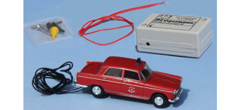 SAI 909 - Peugeot 404 pompiers, avec gyrophare clignotant - SAI