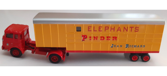 SAI 3995 - Semi-remorque Berliet TRK 10, Pinder Jean Richard, bétaillère éléphants - SAI