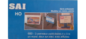 SAI 680 - 3 panneaux publicitaires 4 x 3 m - SAI