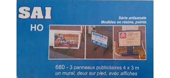 SAI 680 - 3 panneaux publicitaires 4 x 3 m - SAI