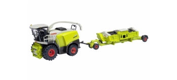 Modélisme ferroviaire : SCHUCO - SCHU25683 CLAAS JAGUAR 980 DISC 610 et remorque