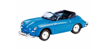 MODELISME FERROVIARE SCHUCO SCHU26062 -  Porsche 356 A Cabriolet bleu nuit