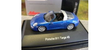 Modélisme ferroviaire :  SCHUCO SCHU26165 - Porsche 911 (991) Targa 4S bleu
