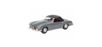Modélisme ferroviaire : SCHUCO SCHU26180 - Mercedes-Benz 190SL Soft grise