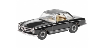 Modélisme ferroviaire : SCHUCO SCHU26182 - Mercedes-Benz 280SL Hard noir