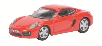 Modélisme ferroviaire : SCHUCO - SCHU452610900 - Porsche Cayman 981 Rouge