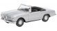 Modélisme ferroviaire : SCHUCO - SCHU452618100 - Mercedes-Benz 280SL Soft Top Ouvert Argent