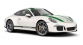 Modélisme ferroviaire : CHUCO - SCHU452630000 - Porsche 911 R (991) Blanche - Verte