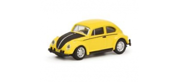 Modélisme ferroviaire : SCHU452633400 - Volkswagen Coccinelle jaune - noire