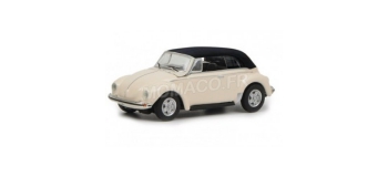 Modélisme ferroviaire : SCHU452633500 - Volkswagen Coccinelle cabriolet beige