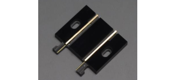 GA-H02L-RB - Connecteur de voie HO 2 rails, pour voie RocoLine avec ballast - Train Safe