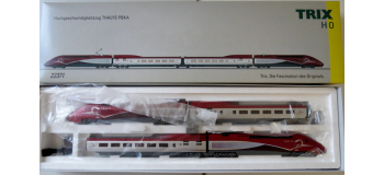 DEP-TRIX22371 - Coffret TGV THALYS PBKA, 4 éléments, DC - Trix