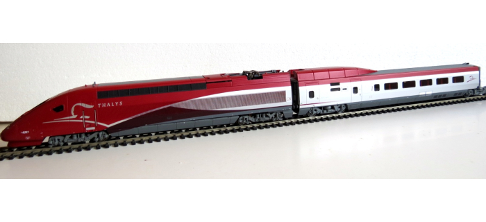 DEP-TRIX22371 - Coffret TGV THALYS PBKA, 4 éléments, DC - Trix