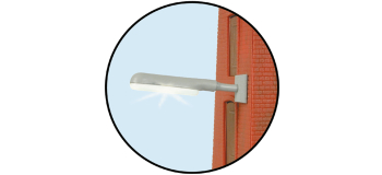 VIE6089 - Lampadaire mural industriel, LED, blanc - Viessmann