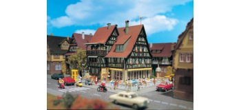 Modélisme ferroviaire : VOLLMER VOLL3695 - Café bistrot avec éclairage intérieur