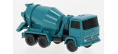 WIK094508 - Camion bétonnière Mercedes, turquoise - Wiking