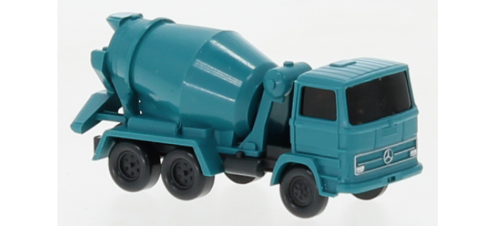 WIK094508 - Camion bétonnière Mercedes, turquoise - Wiking