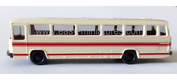 WIK097102 - Autocar Mercedes O 302, beige clair/rouget - Wiking