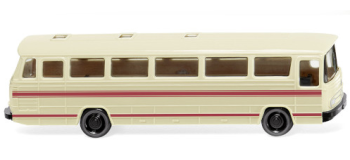 WIK097102 - Autocar Mercedes O 302, beige clair/rouget - Wiking